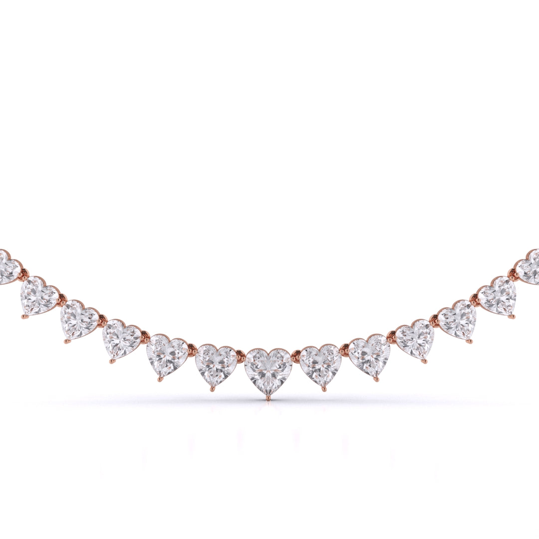 Heart Shape Graduated Necklace