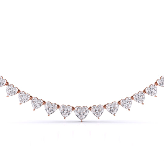 Heart Shape Graduated Necklace