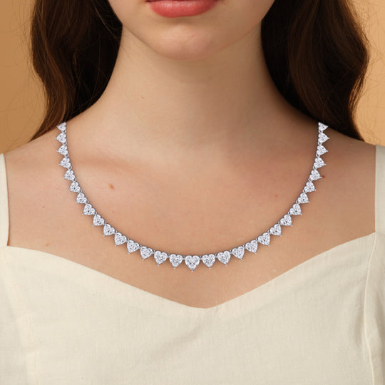 Heart Shape Graduated Necklace
