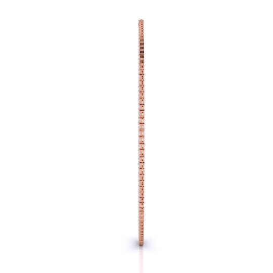 Emerald Cut Straight Line Necklace