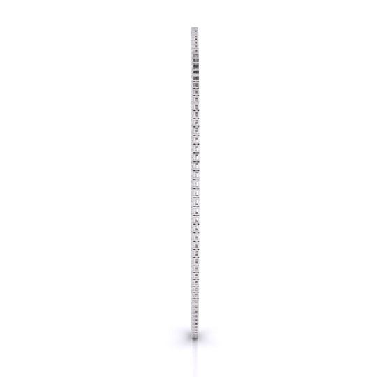 Emerald Cut Straight Line Necklace