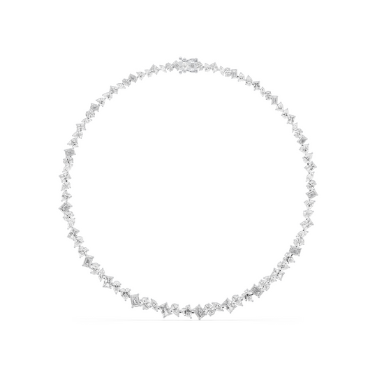 Fancy Mixed Shape Tennis Necklace