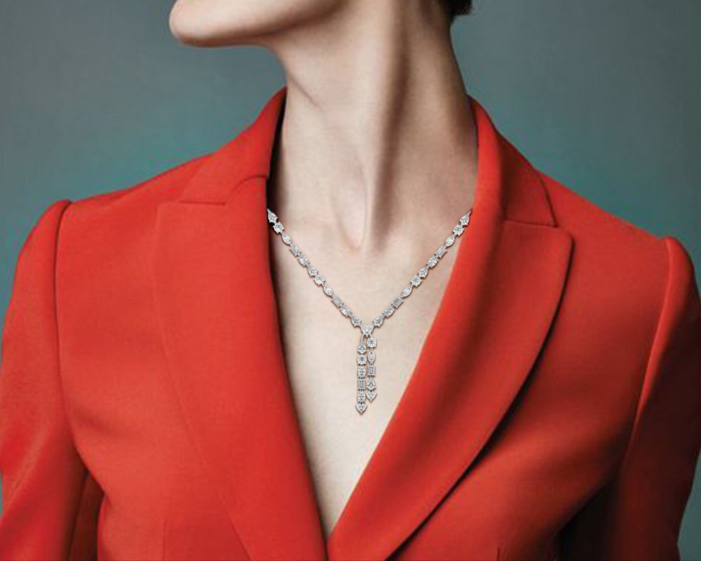 Lariat Necklace – Elegant Y-Shaped Drop