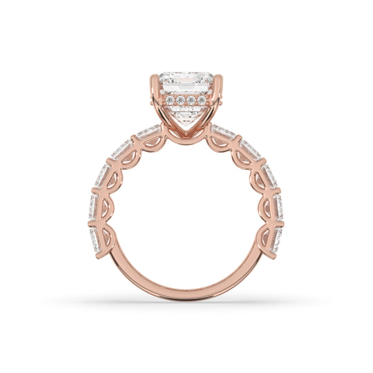 Emerald-Cut Engagement Ring