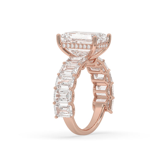 Emerald-Cut Engagement Ring