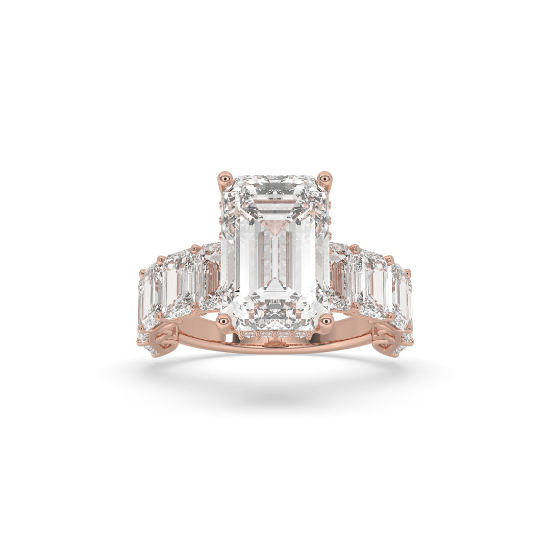 Emerald-Cut Engagement Ring