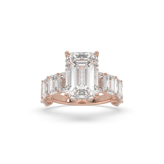 Emerald-Cut Engagement Ring