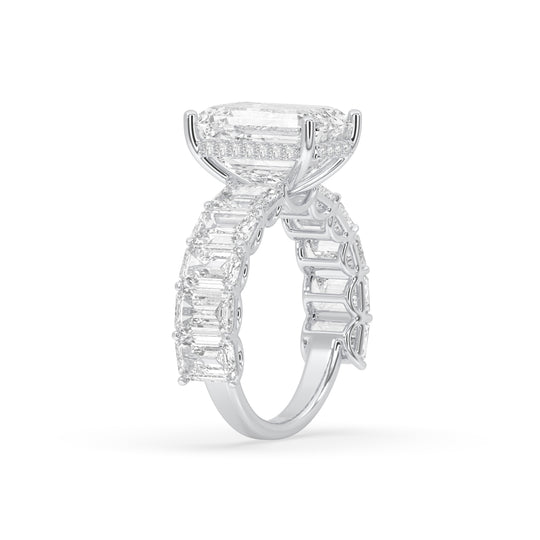 Emerald-Cut Engagement Ring