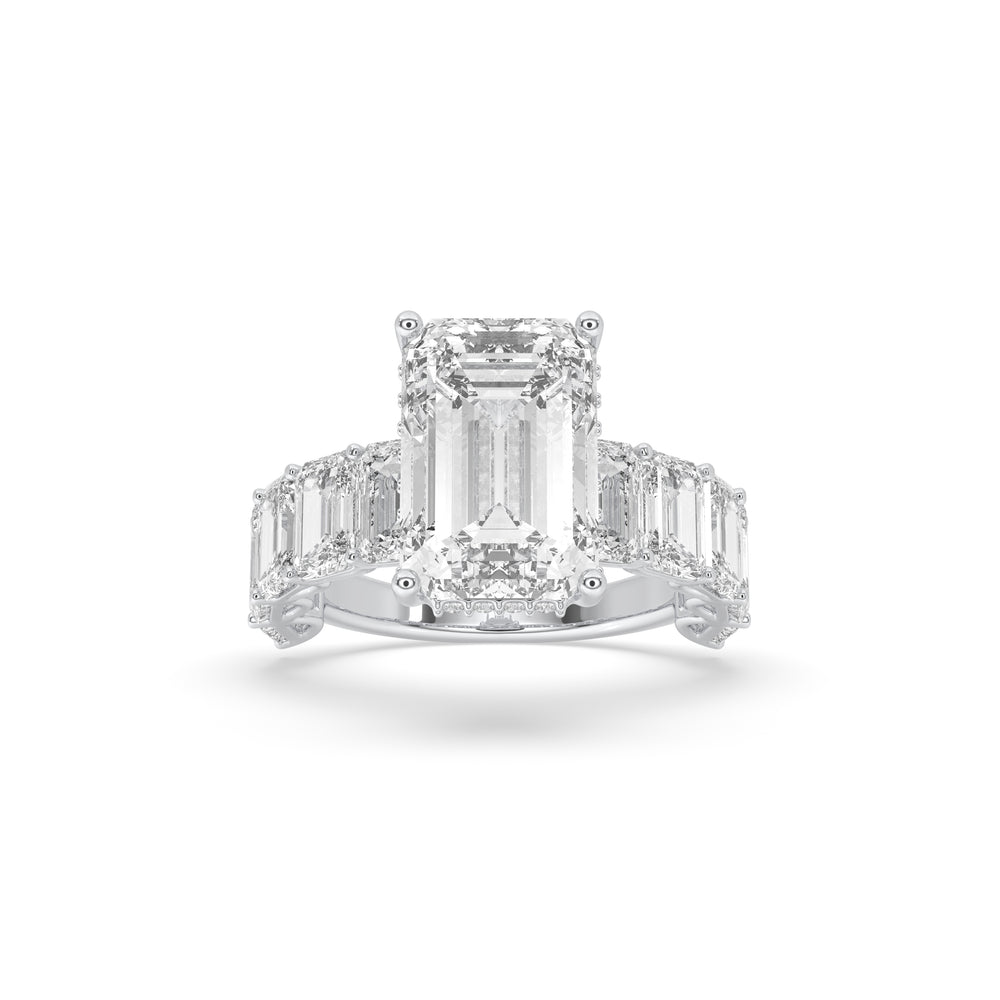Emerald-Cut Engagement Ring