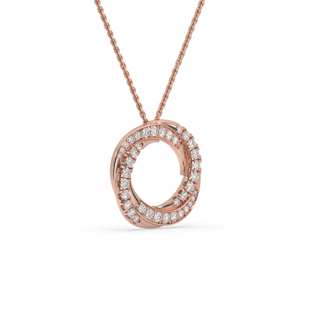 Spiral Pendant White Gold