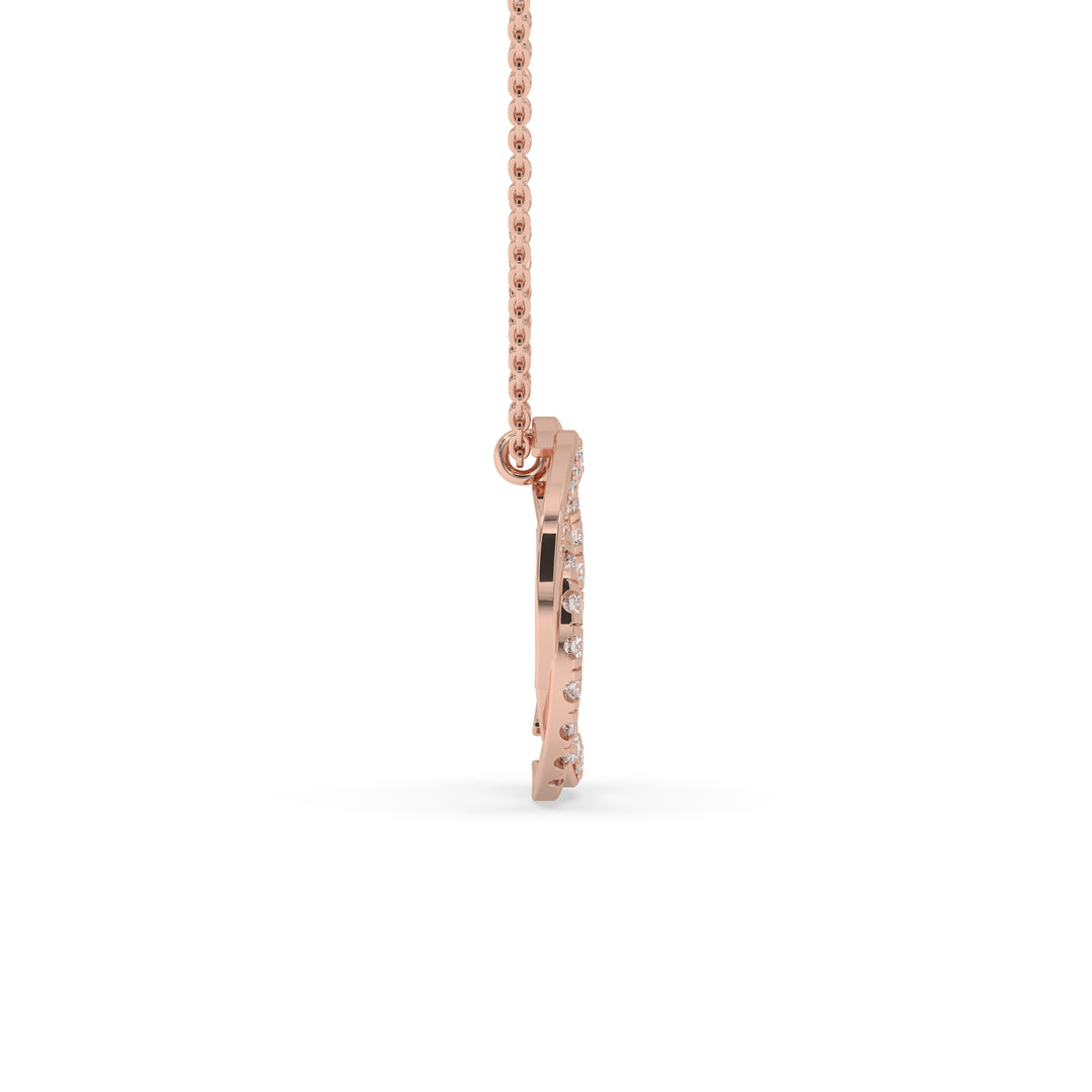 Spiral Pendant White Gold