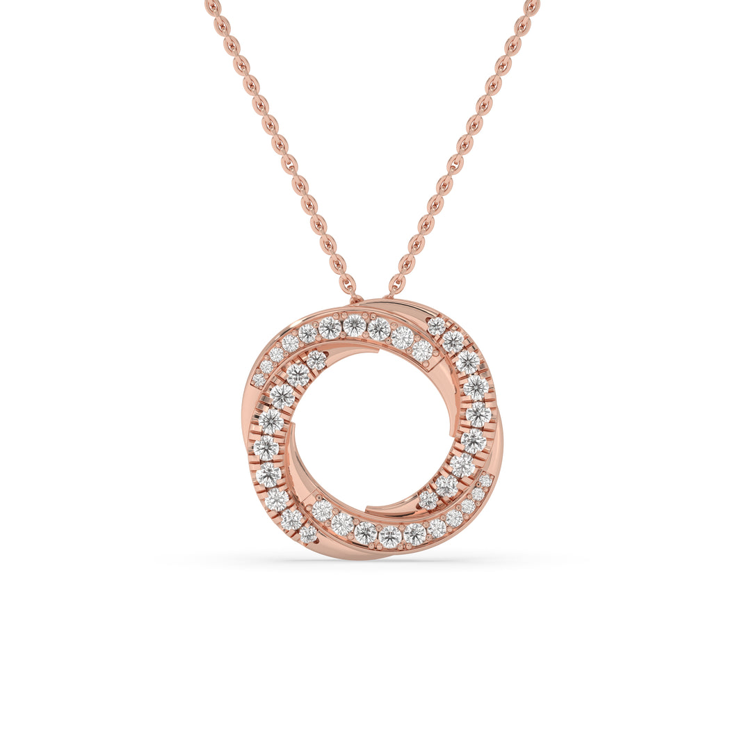 Spiral Pendant White Gold