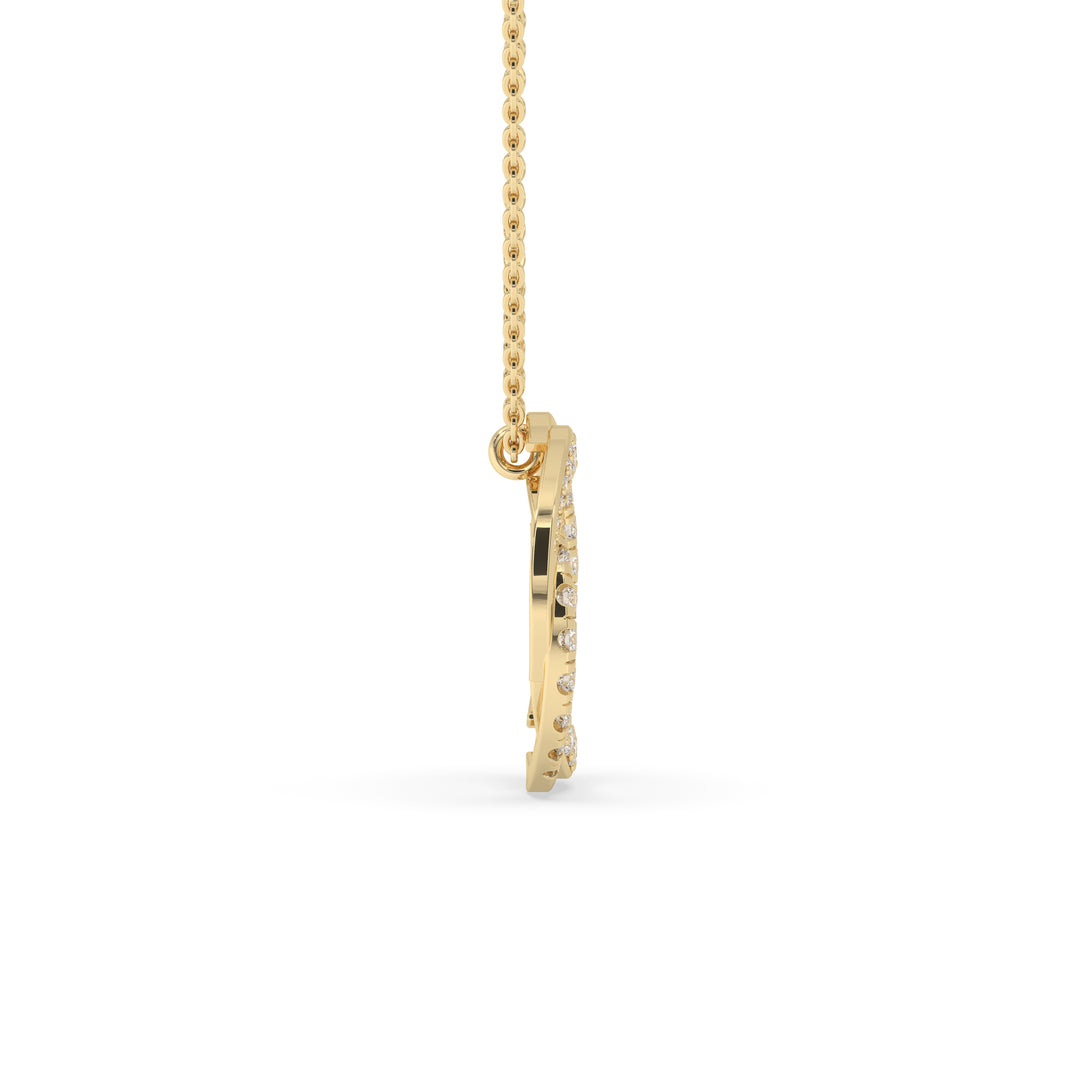 Spiral Pendant White Gold