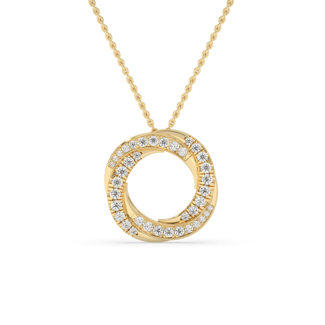 Spiral Pendant White Gold