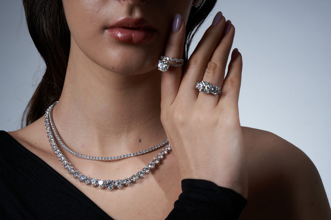 3-Prong Round Graduated Necklace