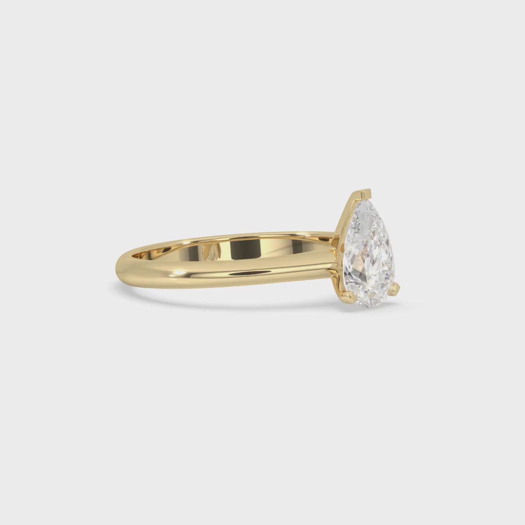 Princess Solitaire Ring