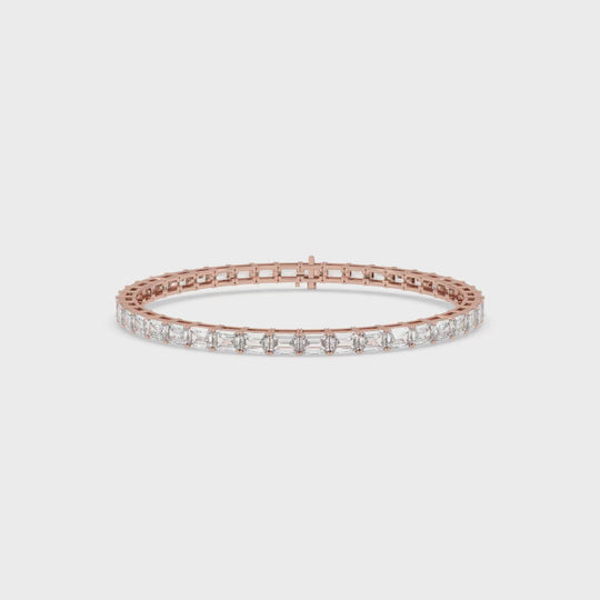 Emerald East-West Tennis Bracelet