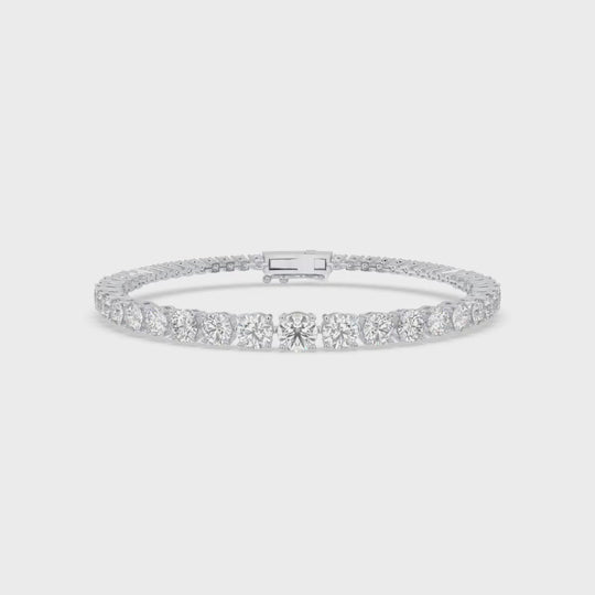 Graduated Diamond Tennis Bracelet