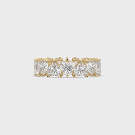 Alternating Heart Eternity Band