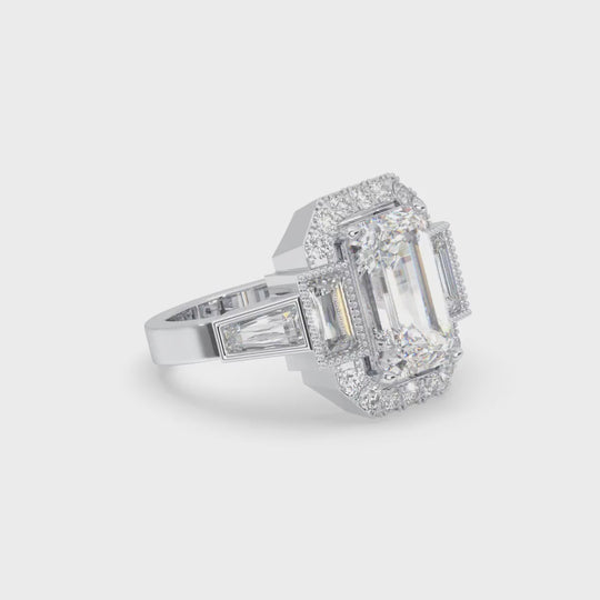 Emerald Engagement Ring