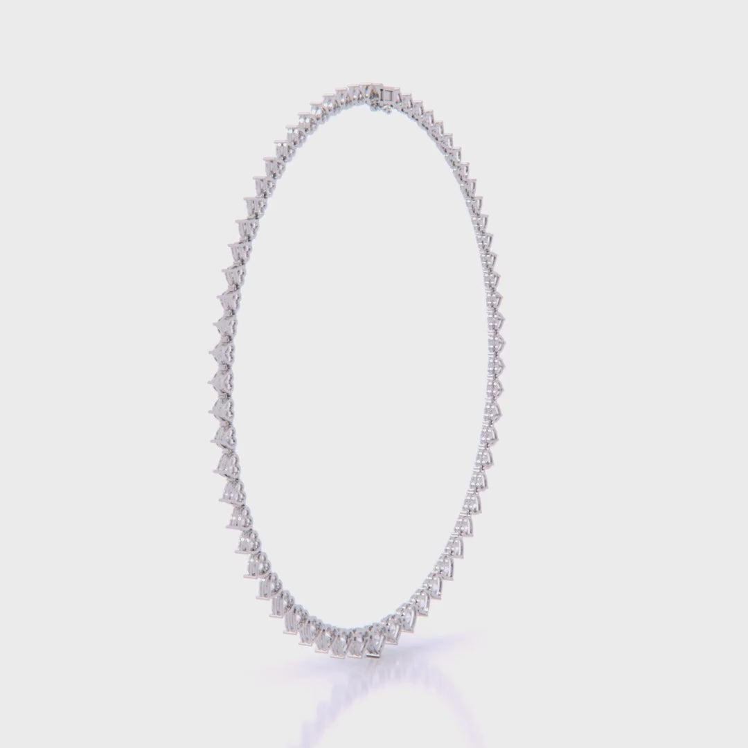 Heart Shape Graduated Necklace