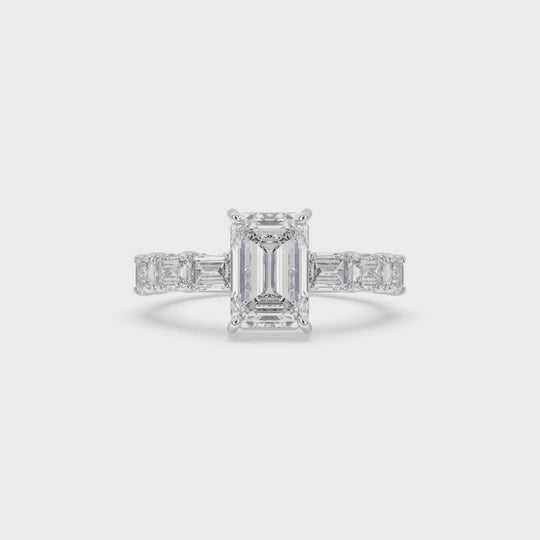 Emerald-Cut Engagement Ring