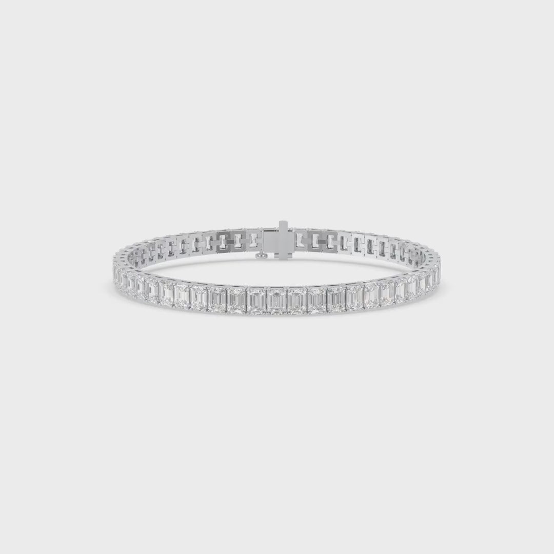 Emerald Diamond Tennis Bracelet