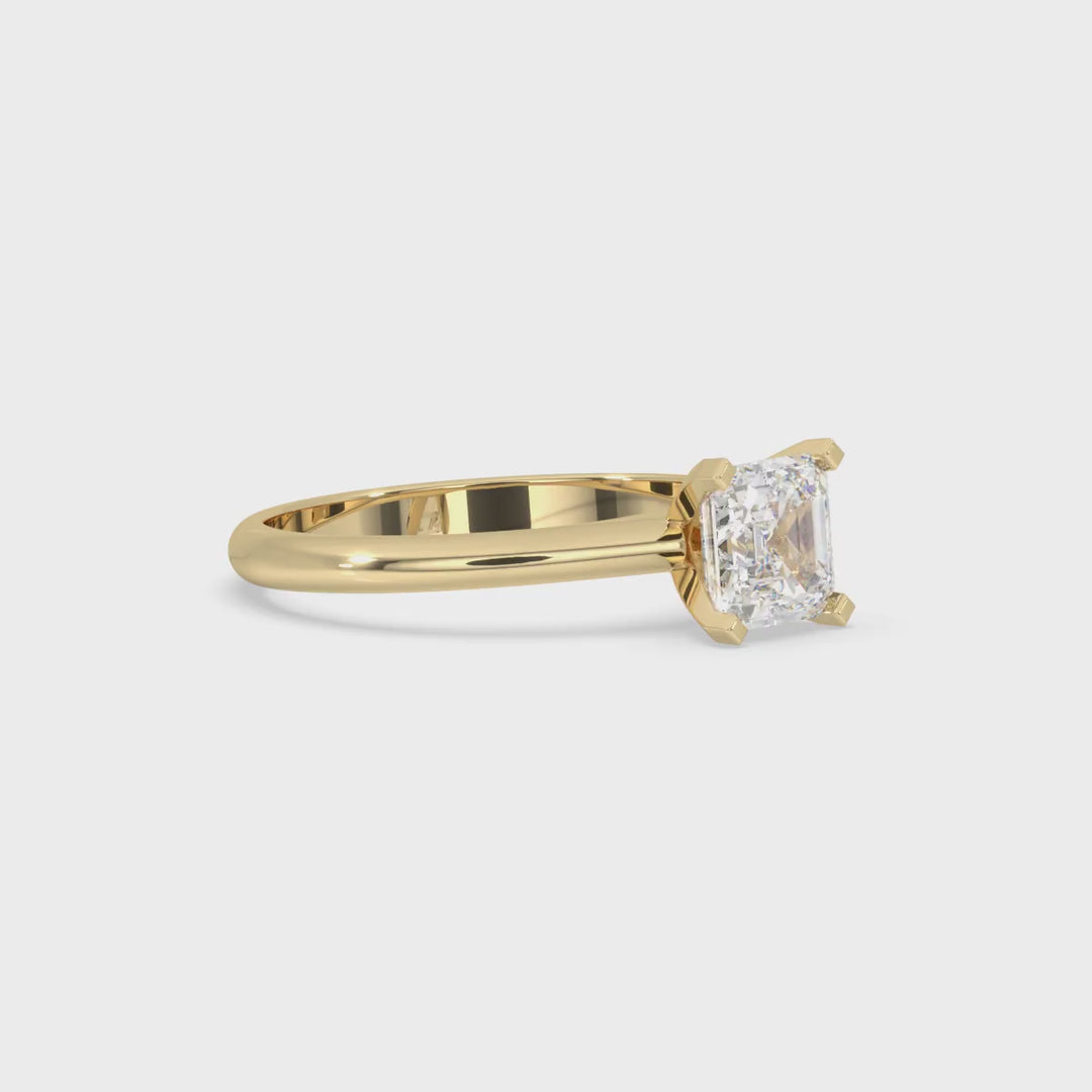 Asscher Engagement Ring