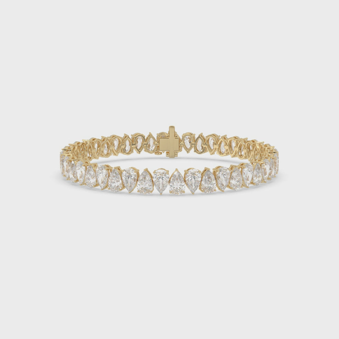 Alternate Pear Tennis Bracelet