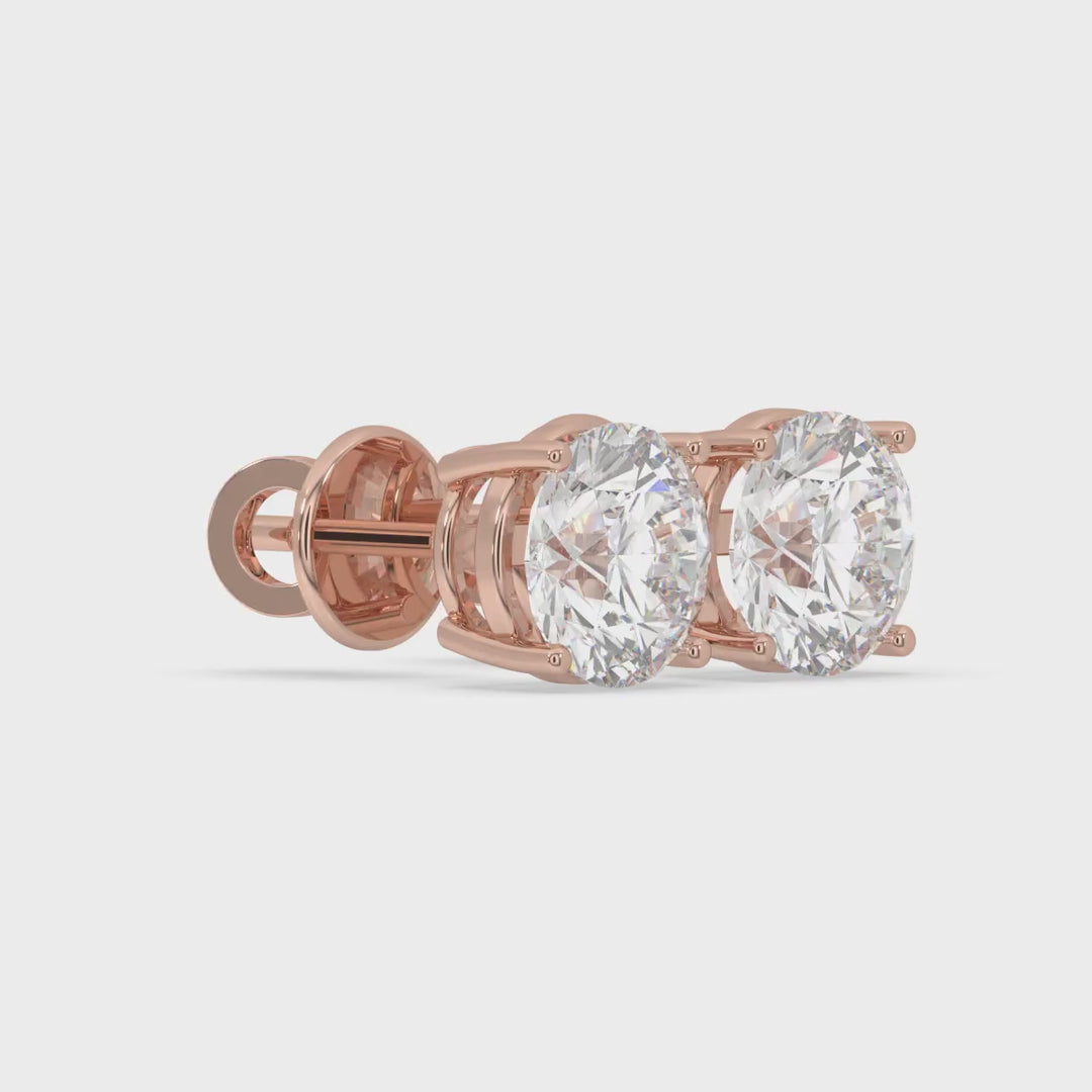 Classic Round Basket-Set Stud Earrings