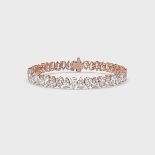 Alternate Pear Tennis Bracelet