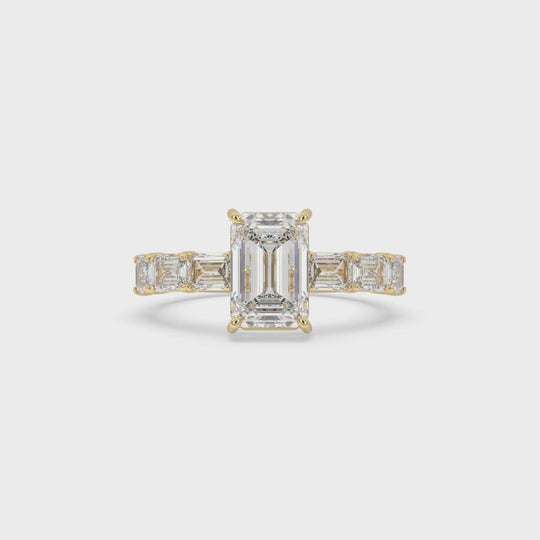 Emerald-Cut Engagement Ring