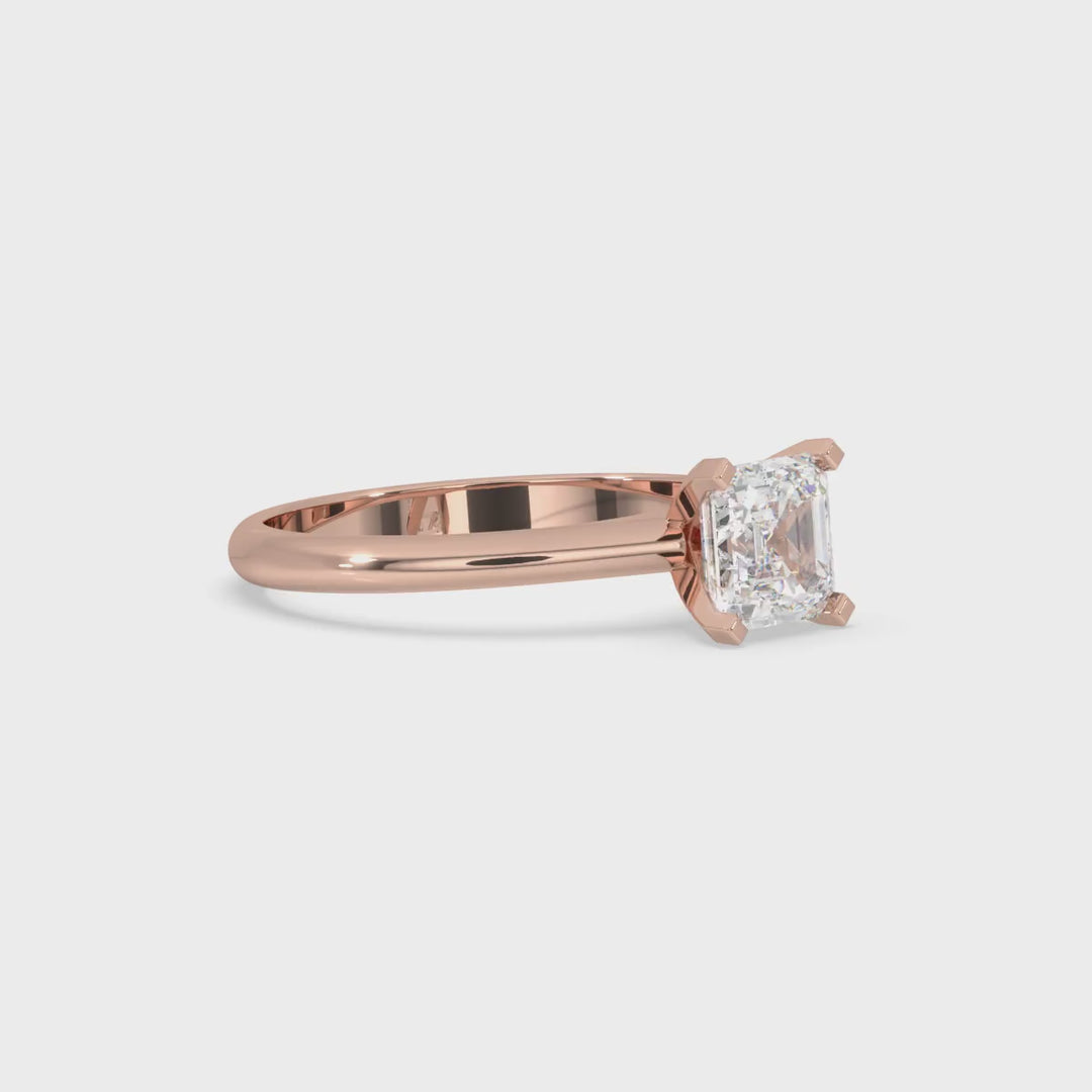 Asscher Engagement Ring