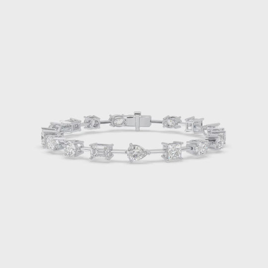 Multi-Shape East-West Tennis Bracelet