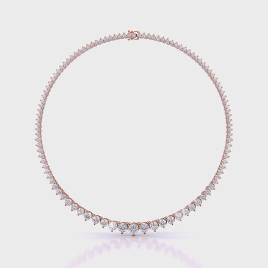 3-Prong Round Graduated Necklace