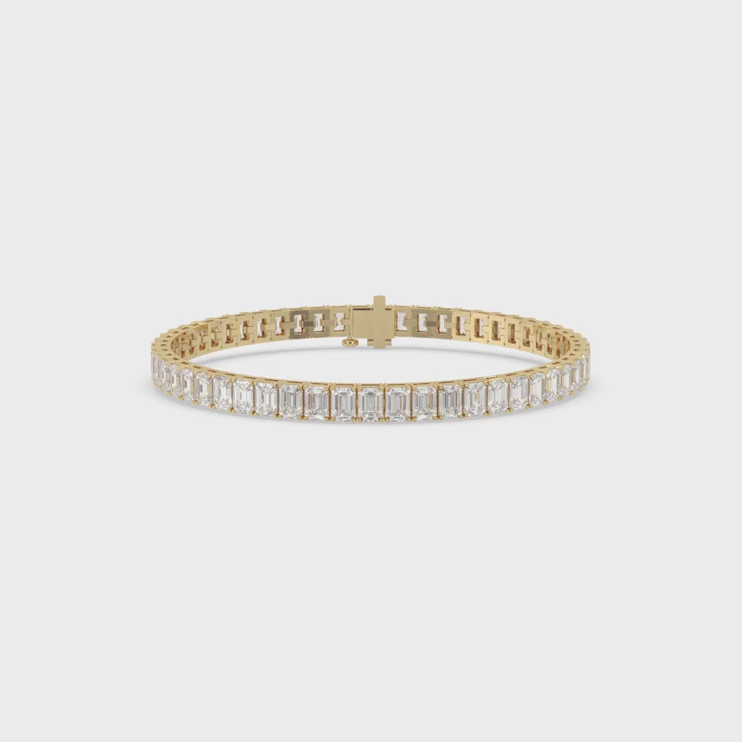 Emerald Diamond Tennis Bracelet