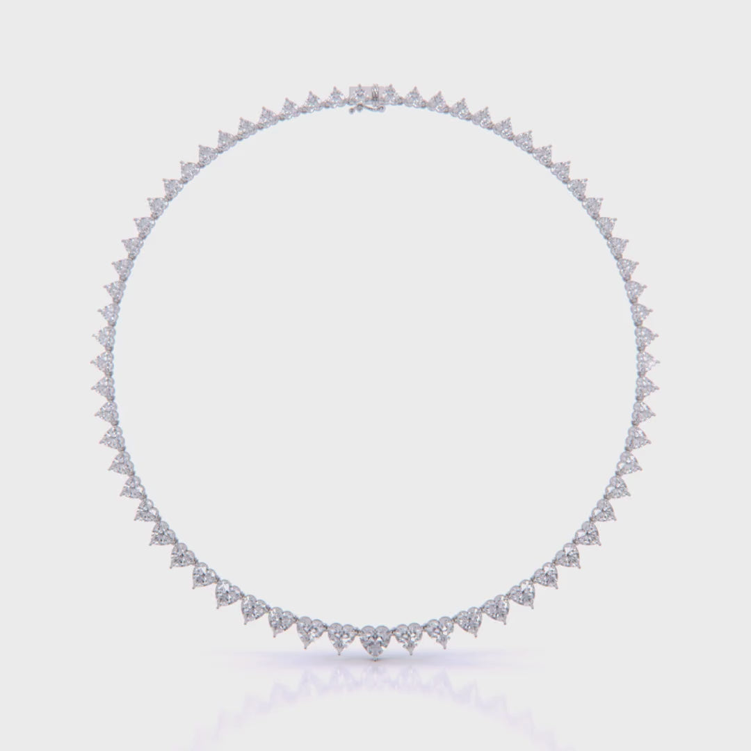 Heart Shape Graduated Necklace