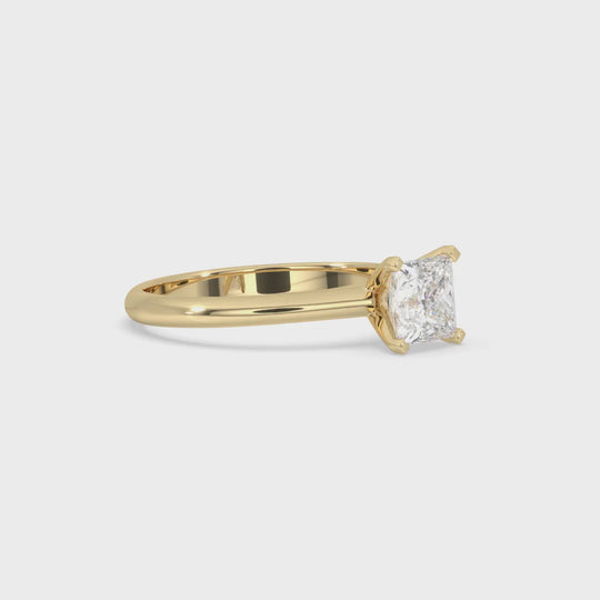 Princess Solitaire Ring