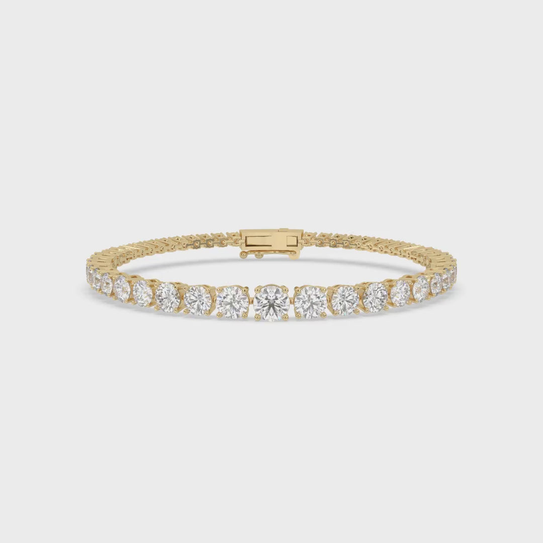 Graduated Diamond Tennis Bracelet