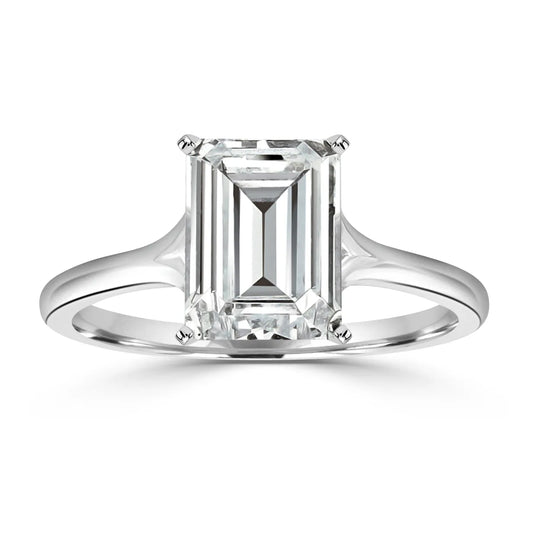 Emerald-White Gold|Emerald|14K White Gold|18K White Gold|Platinum